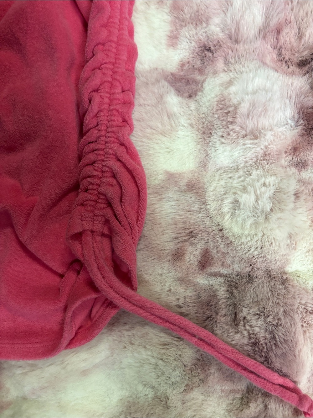 PINK Victoria's Secret Hot Pink Short-Sleeve Ruched Side terrycloth dress - Picture 6 of 6